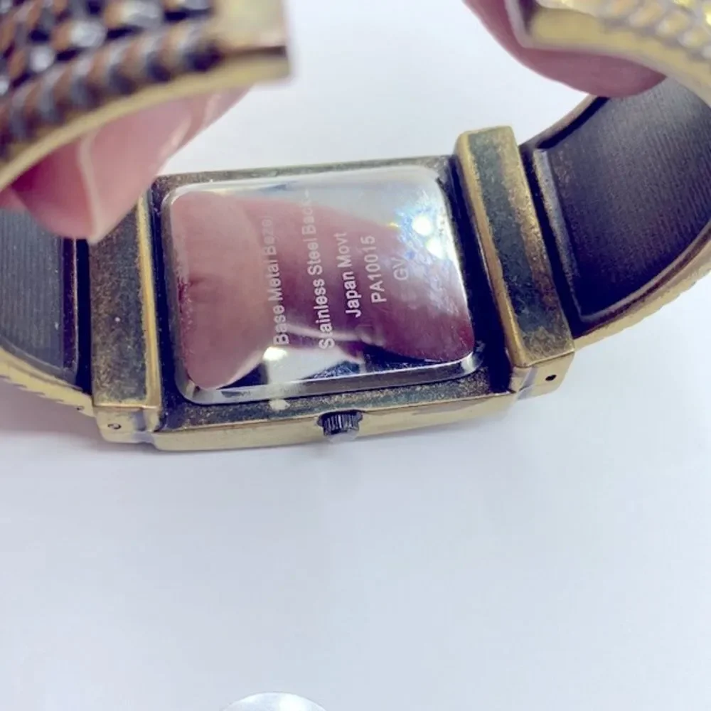 Working! Vintage Premier Designs Cuff Bracelet Watch